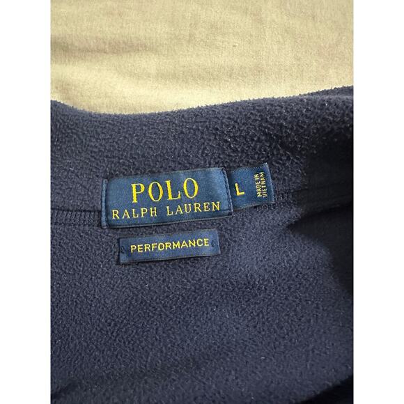 Polo Ralph Lauren Performance Quarter- Zip Pull Over sz Large - Picture 3 of 4